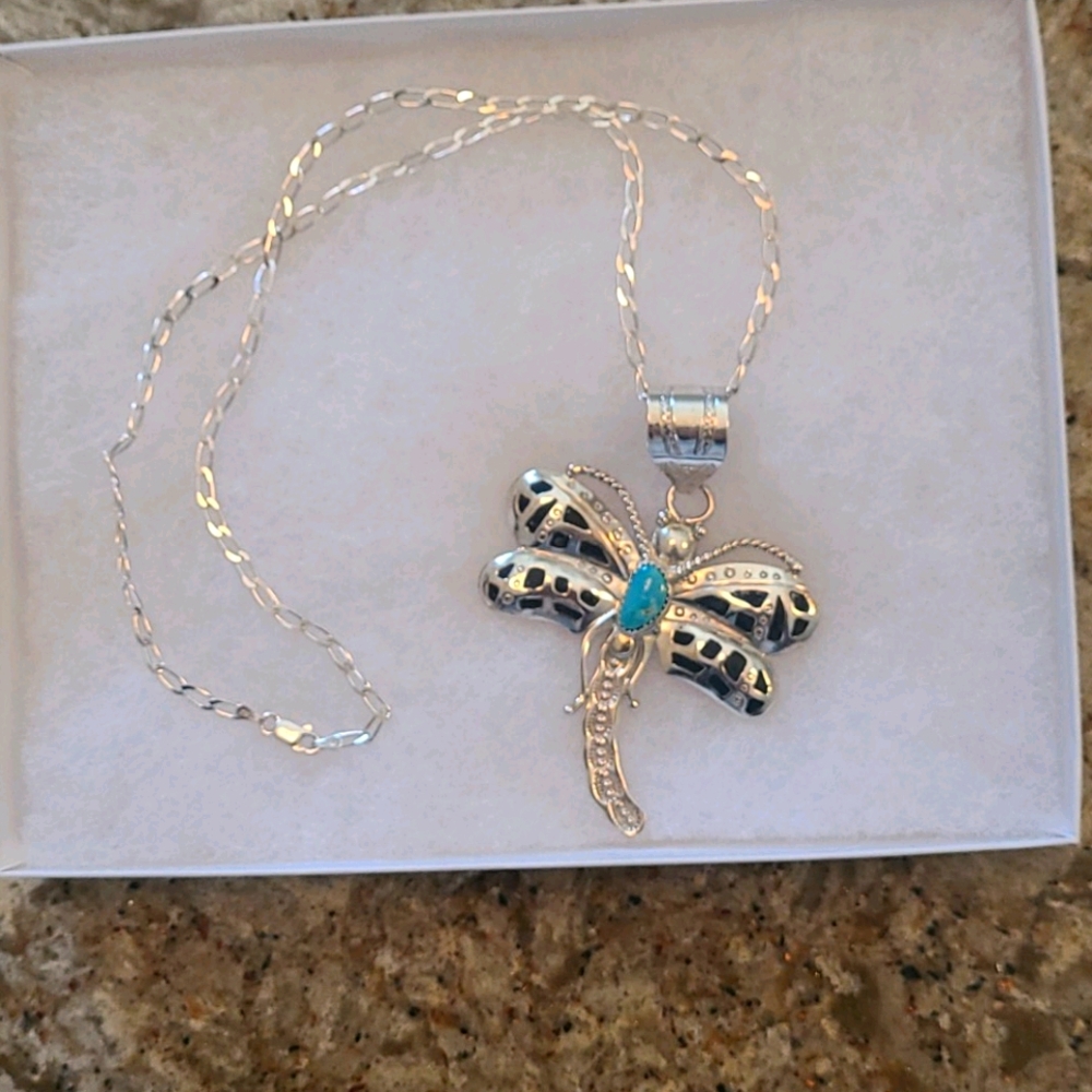 Authentic Handmade Native American Silver necklace